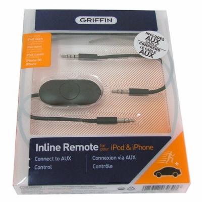 Griffin Auxiliary Audio Cable with Inline Remote Control  